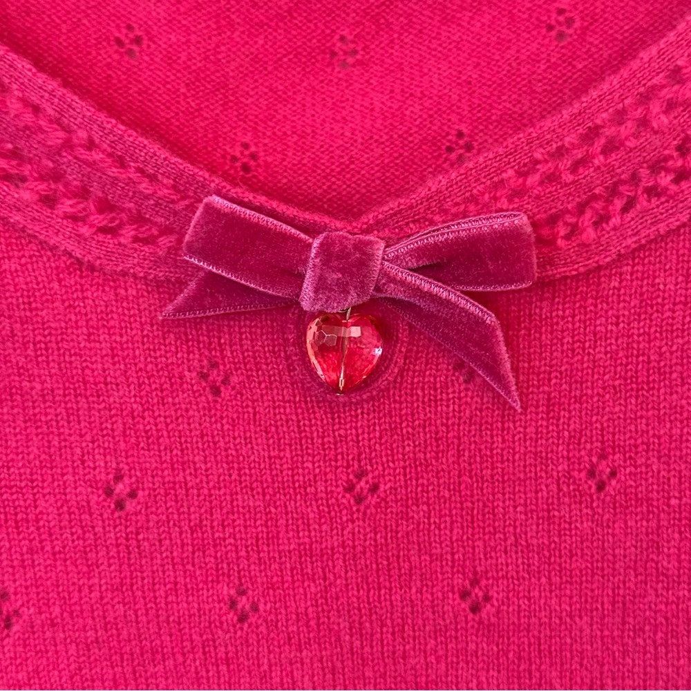Nanette Lepore vintage cashmere pink Knit Top L - Picture 2 of 4